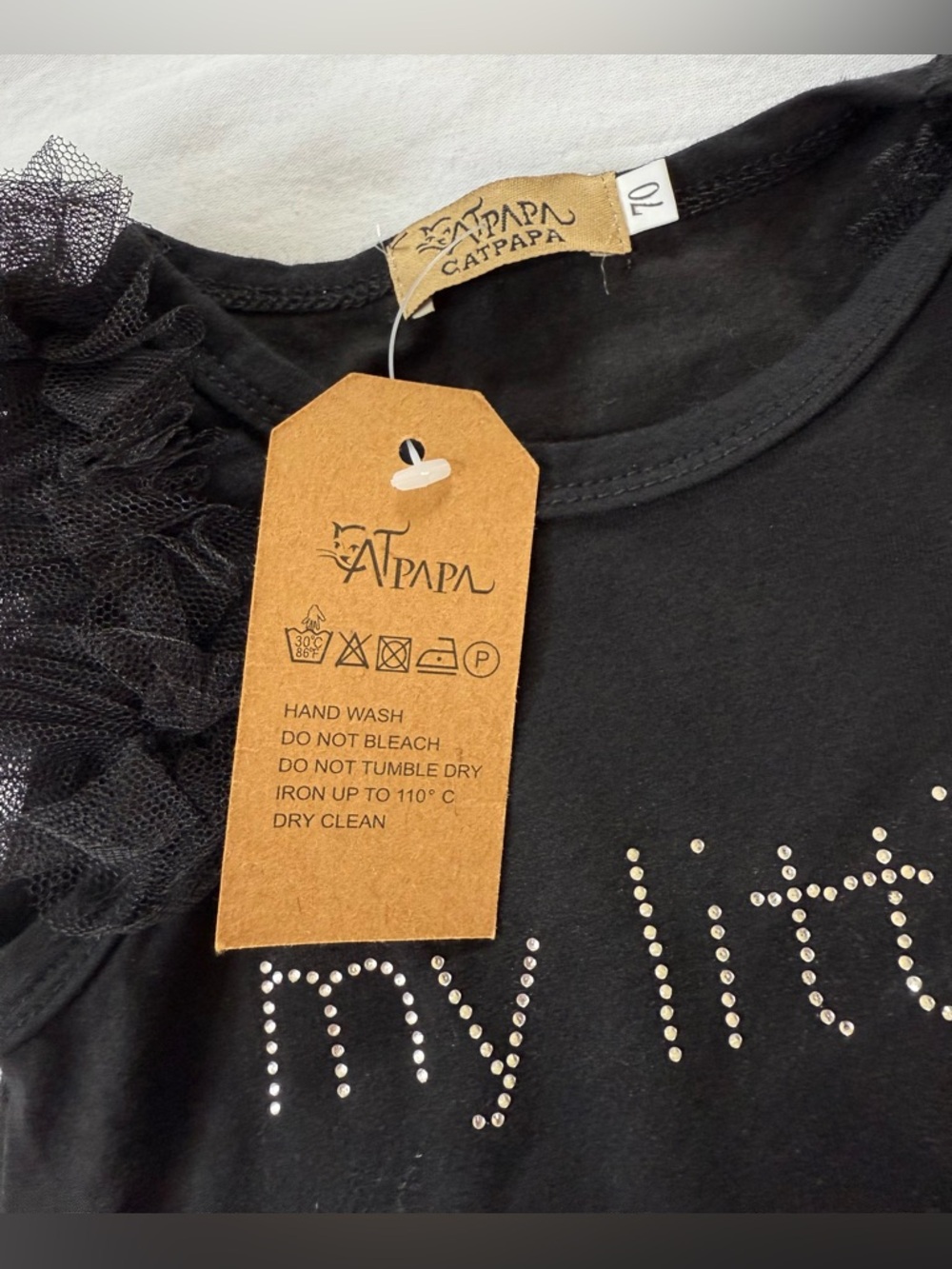 Baby My Little Black Dress Onesie - Picture 3 of 3
